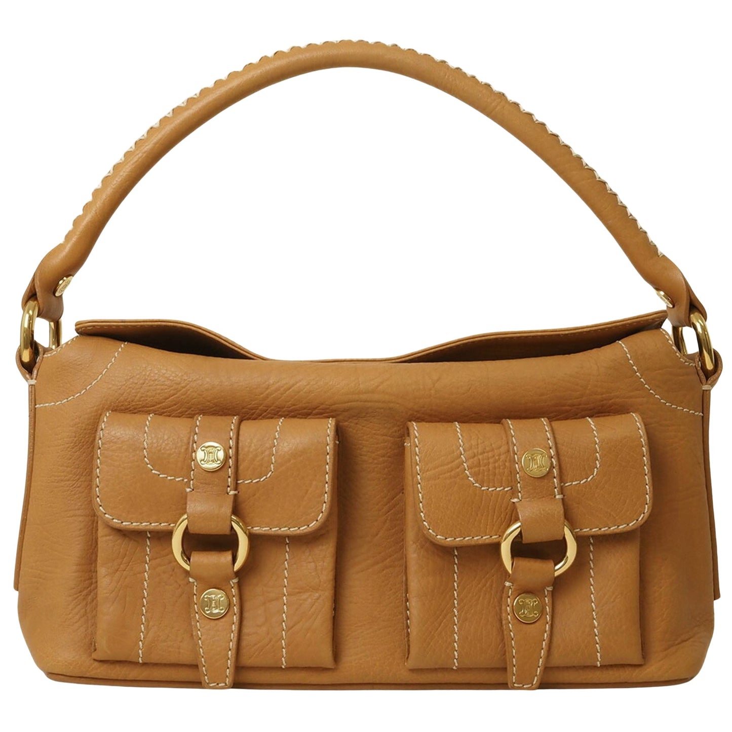 Céline, Beige, Leather, handbag