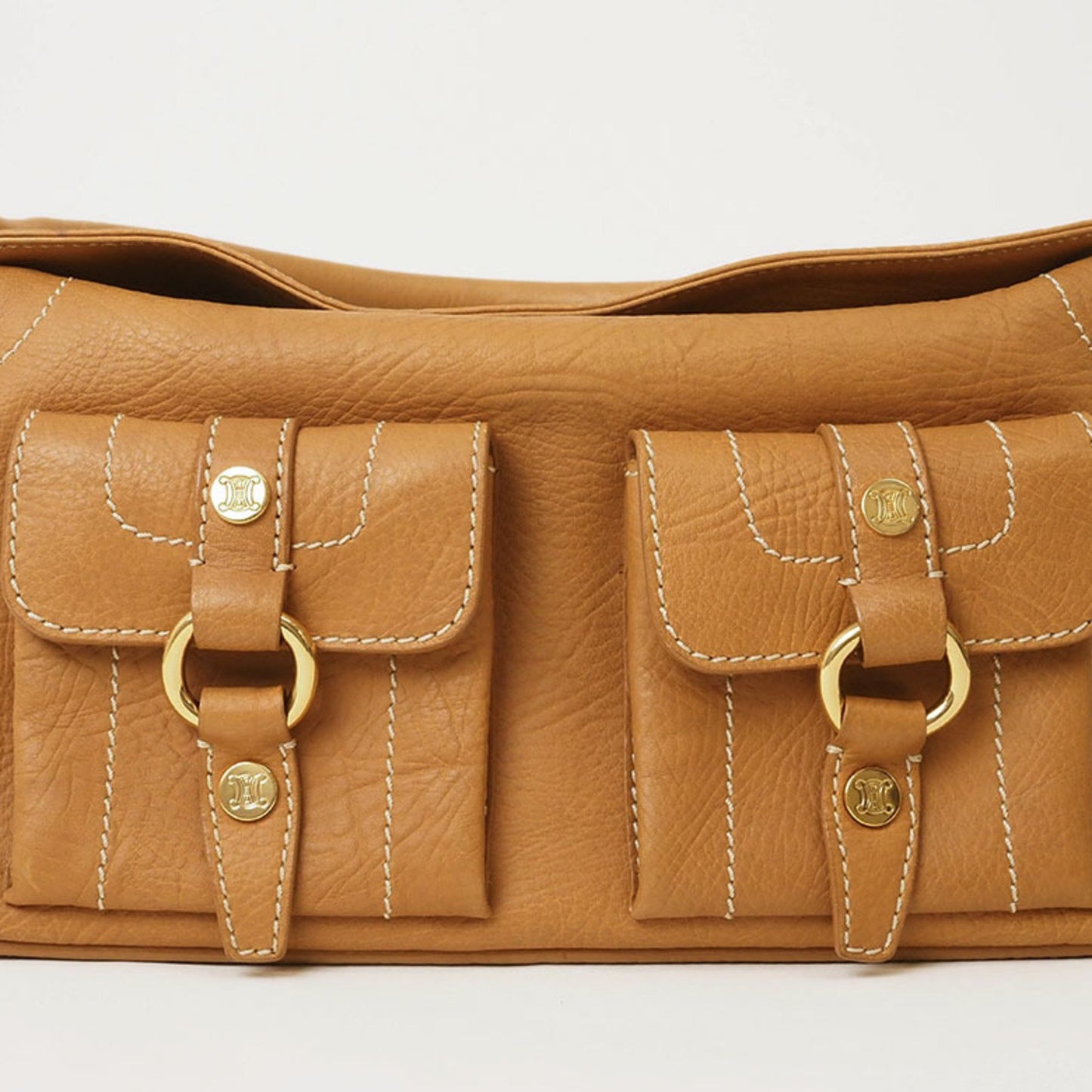 Céline, Beige, Leather, handbag