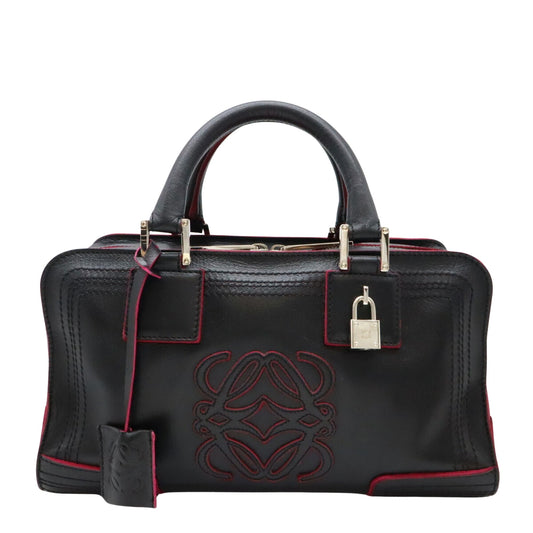 Loewe Amazona, Black, Leather, handbag