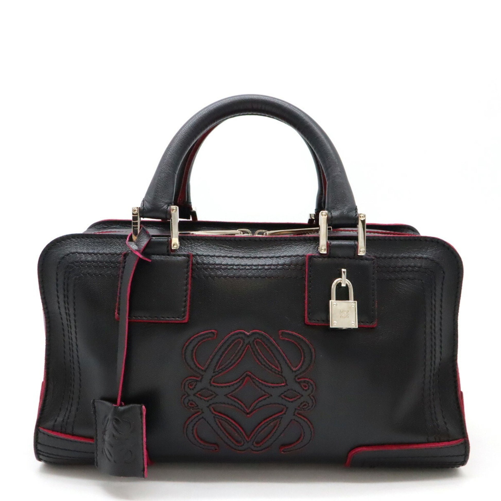 Loewe Amazona, Black, Leather, handbag