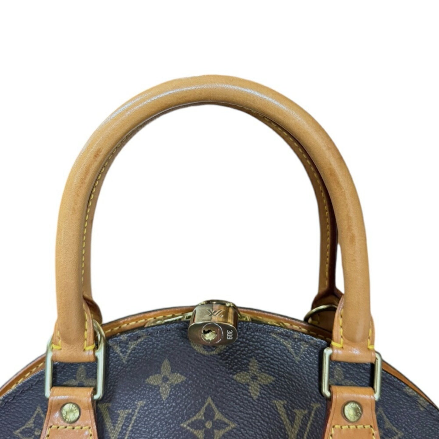 Louis Vuitton Ellipse, Brown, Canvas, handbag