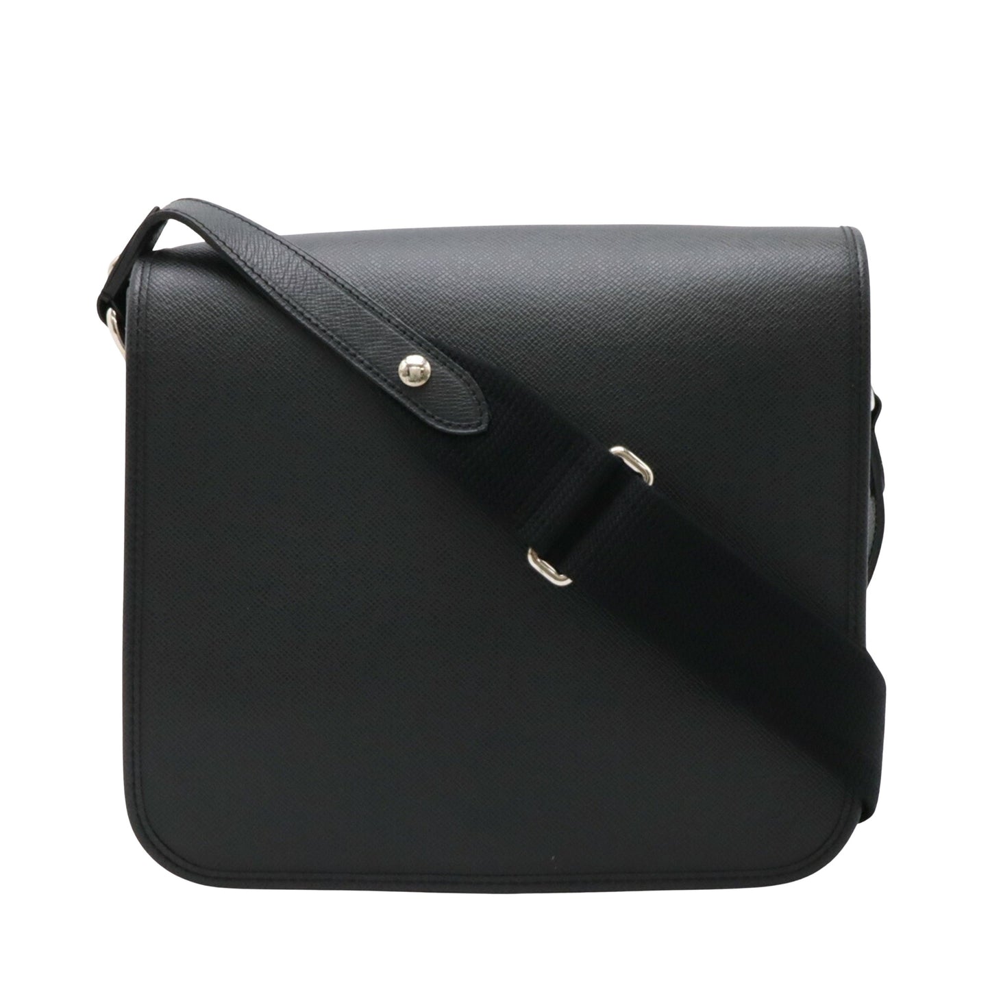 Louis Vuitton Andrei, Black, Leather, shoulder