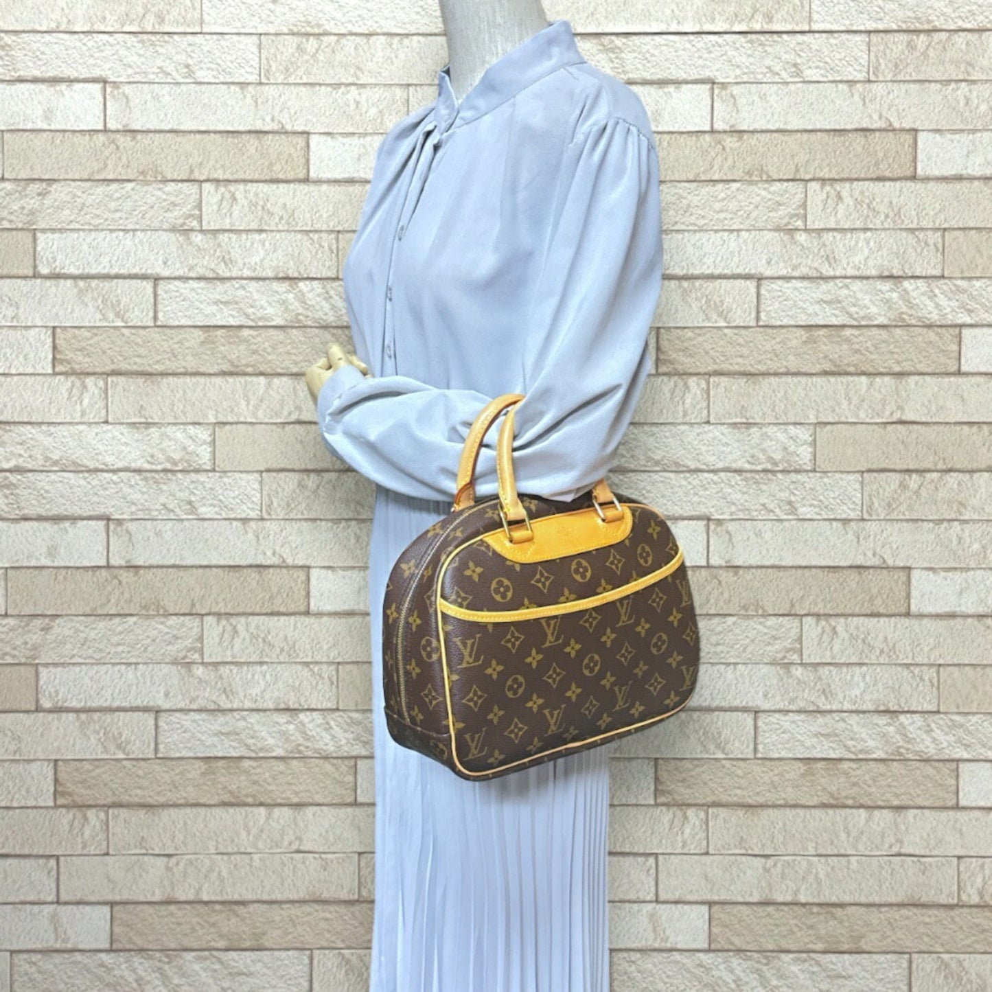 Louis Vuitton Trouville, Brown, Canvas, handbag