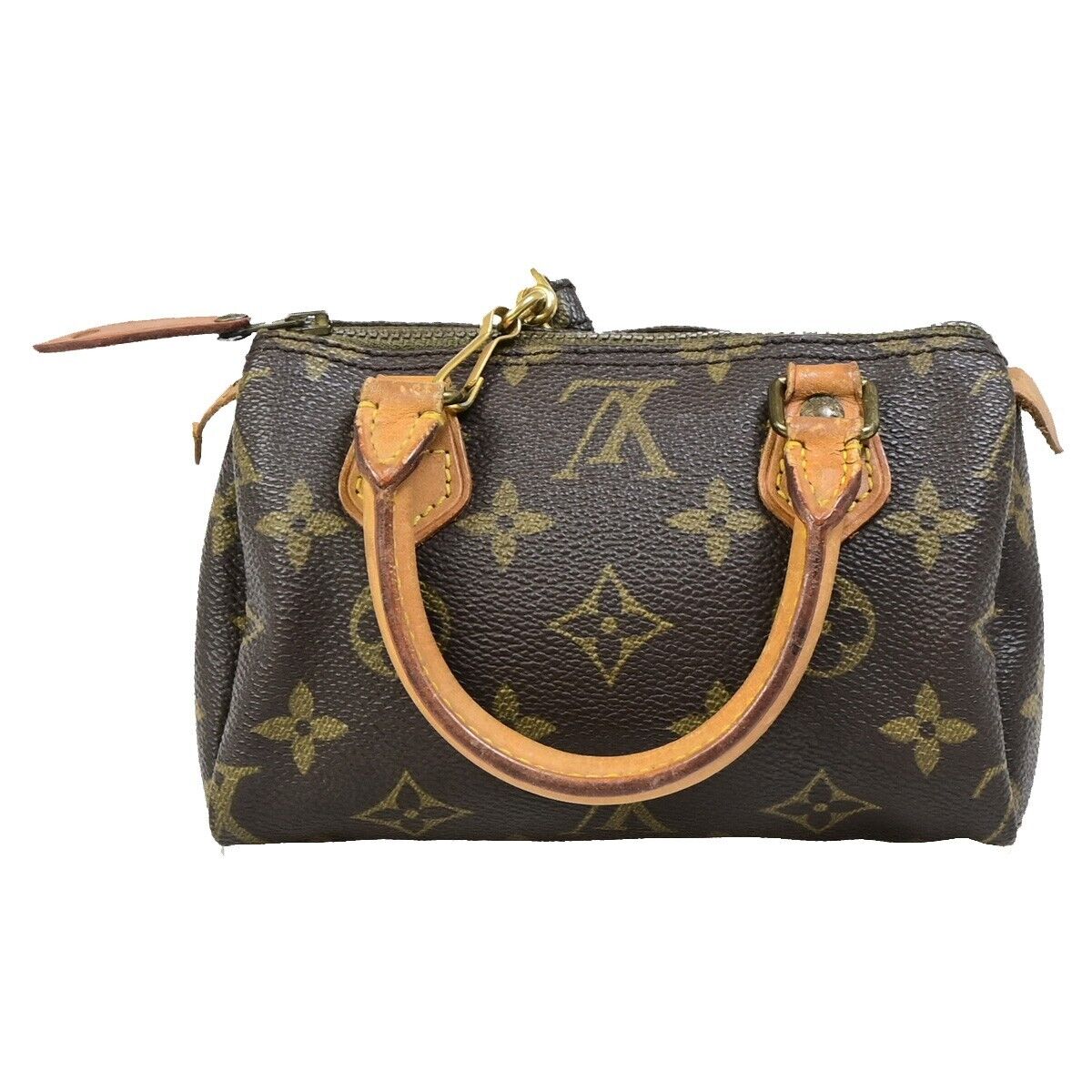 Louis Vuitton Mini speedy, Brown, Canvas, handbag