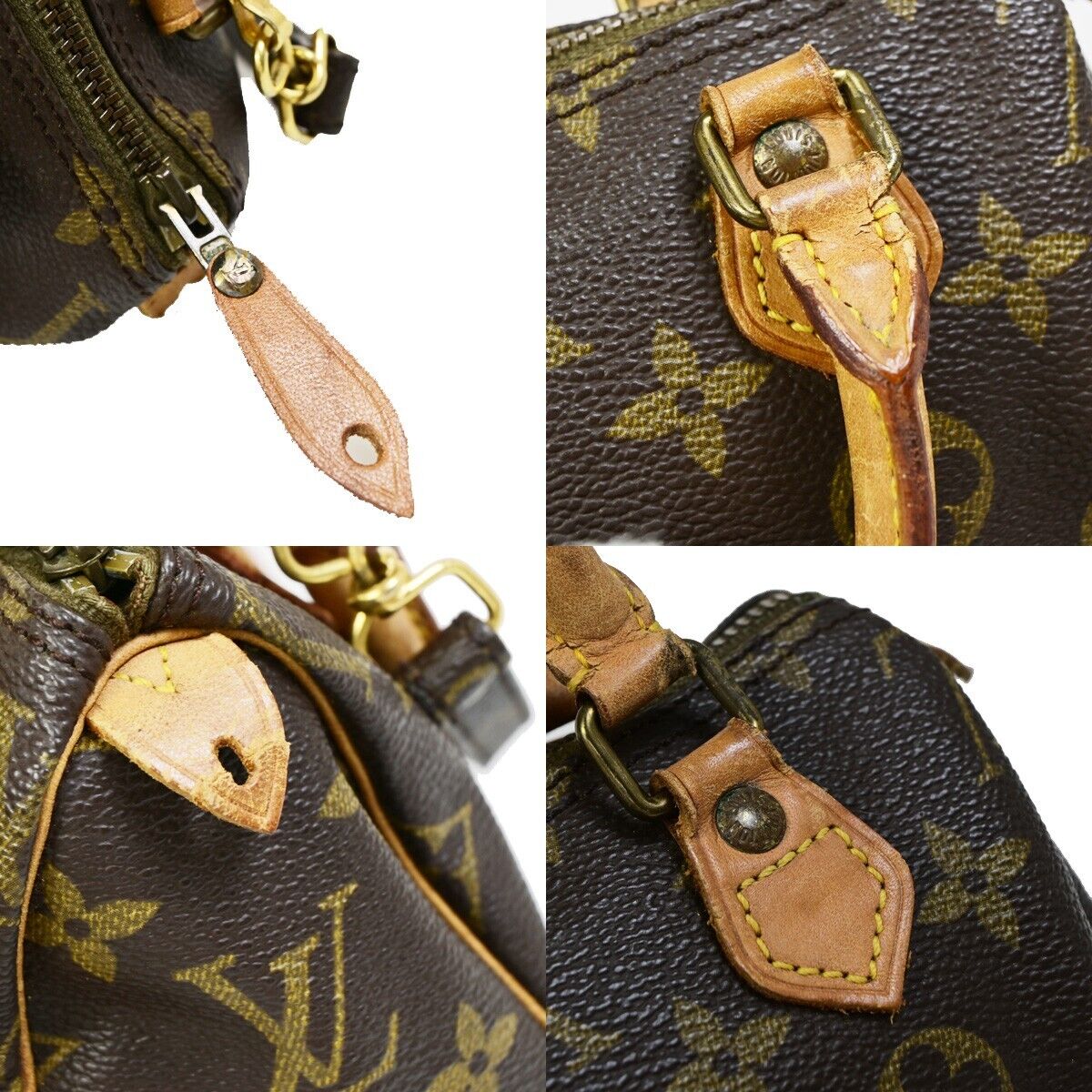 Louis Vuitton Mini speedy, Brown, Canvas, handbag