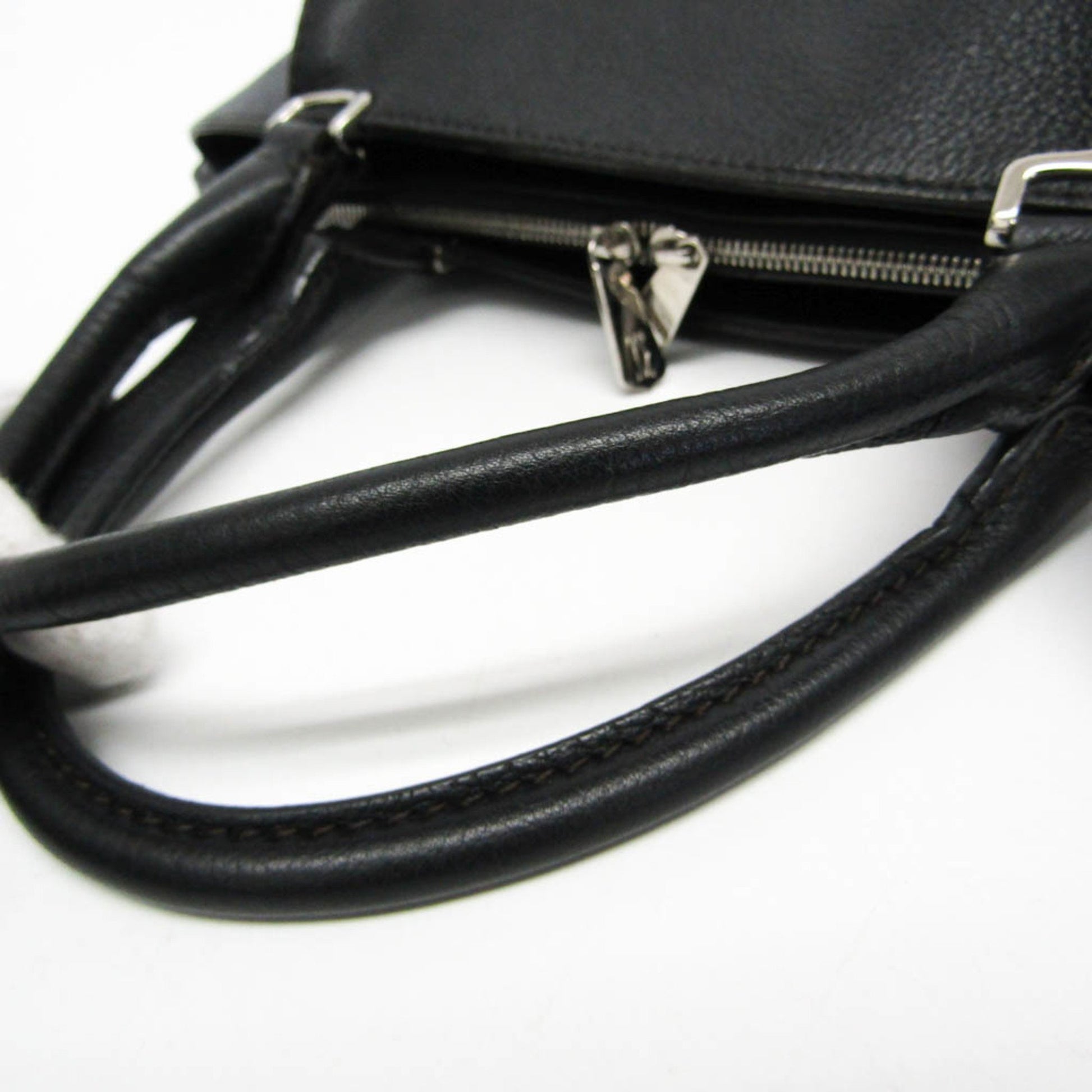 Cartier C de cartier, Black, Leather, handbag