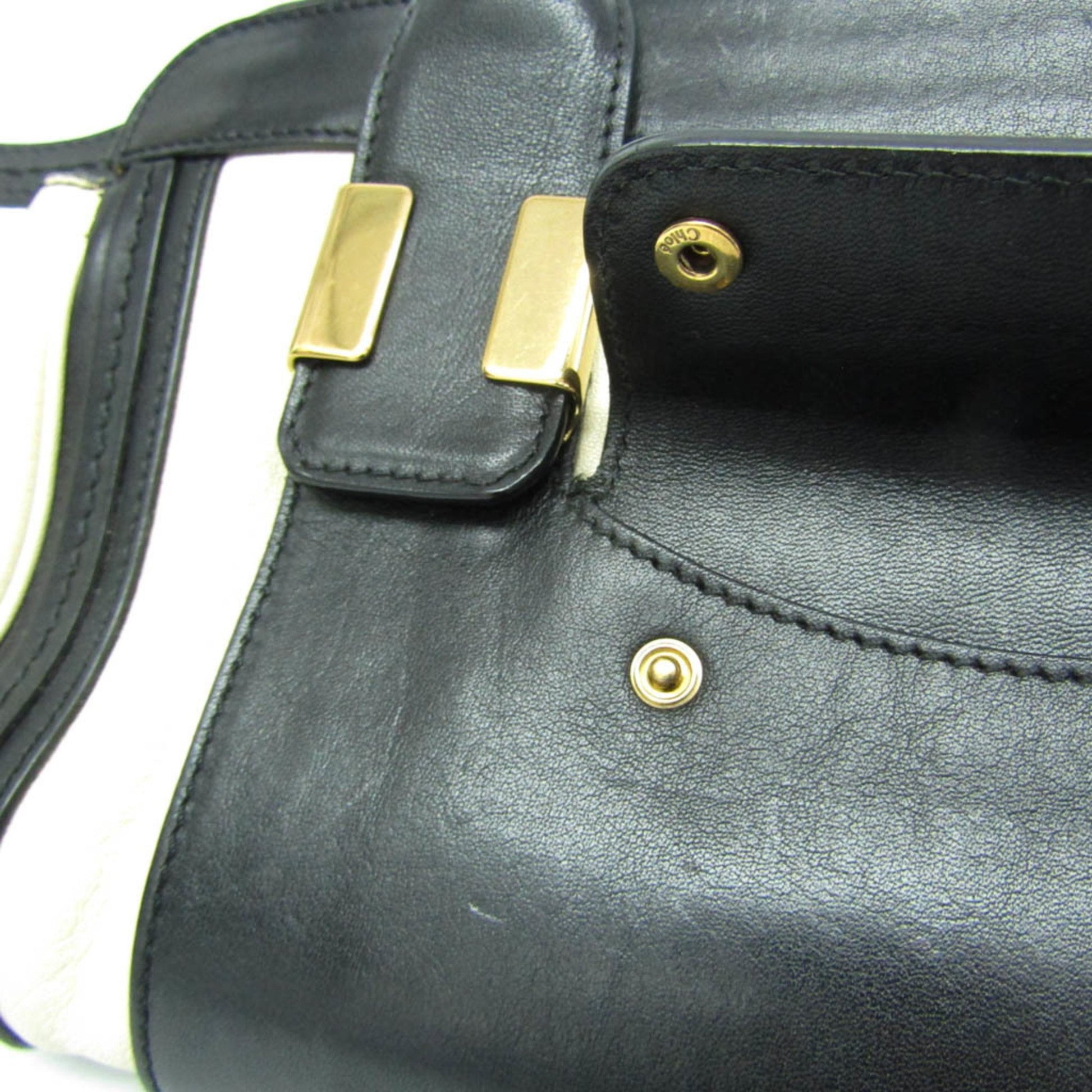 Chloé Alice, Black, Leather, handbag