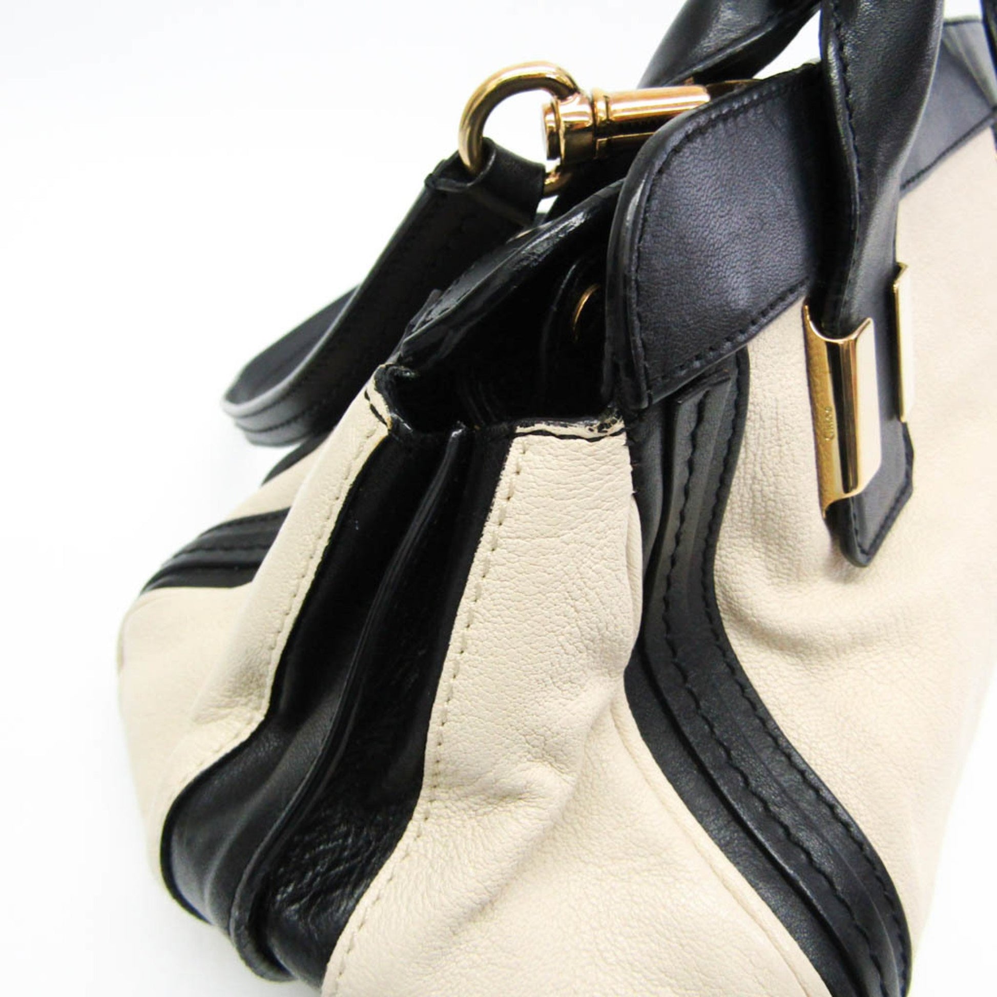 Chloé Alice, Black, Leather, handbag