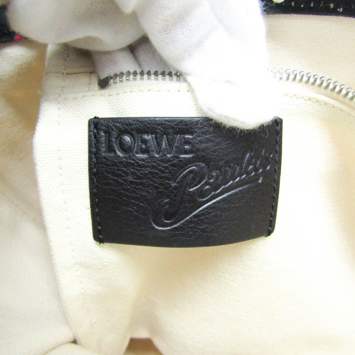 Loewe Paula's Ibiza, Black, Canvas, tote