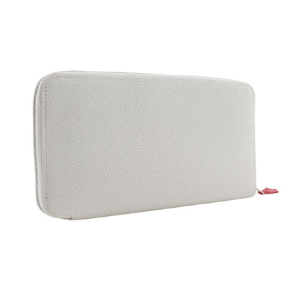 Hermès Silk'In, White, Leather, wallet