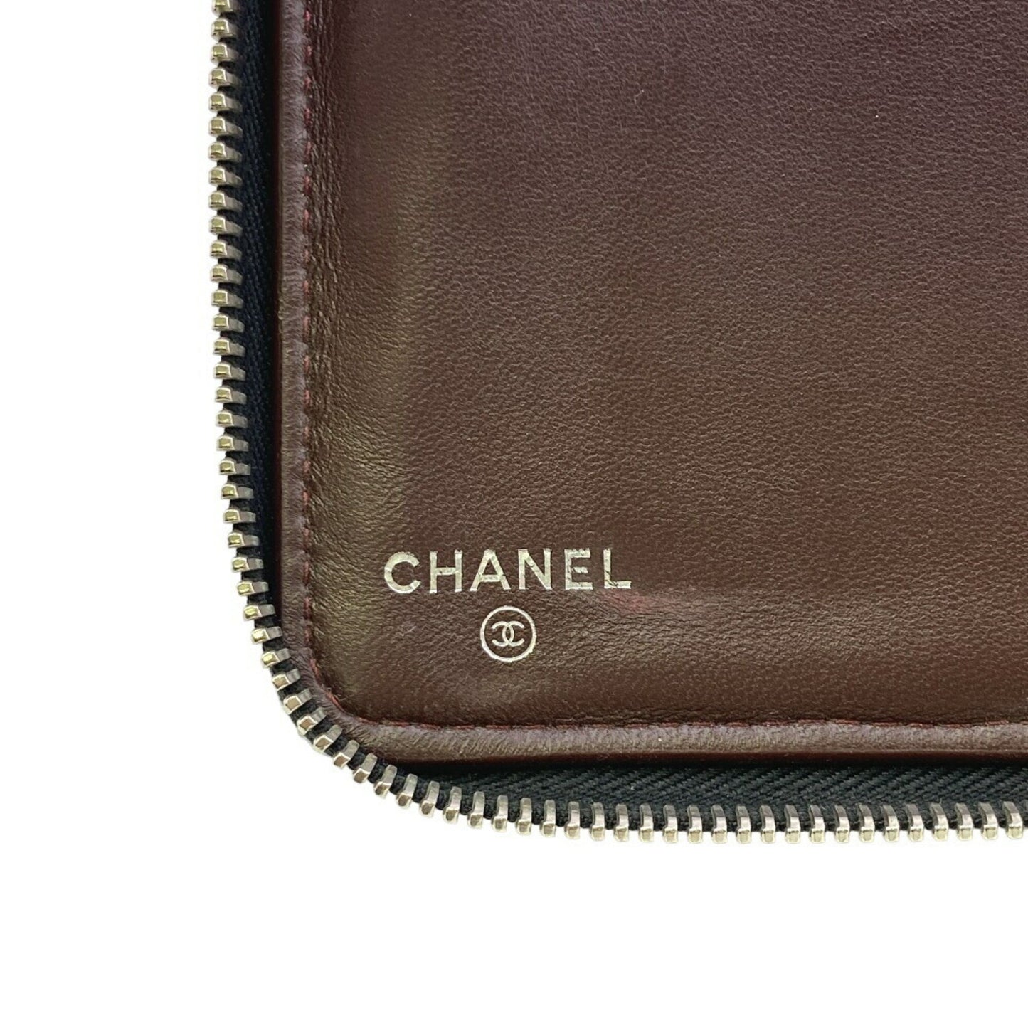 Chanel Zip around wallet, Black, Leather, wallet