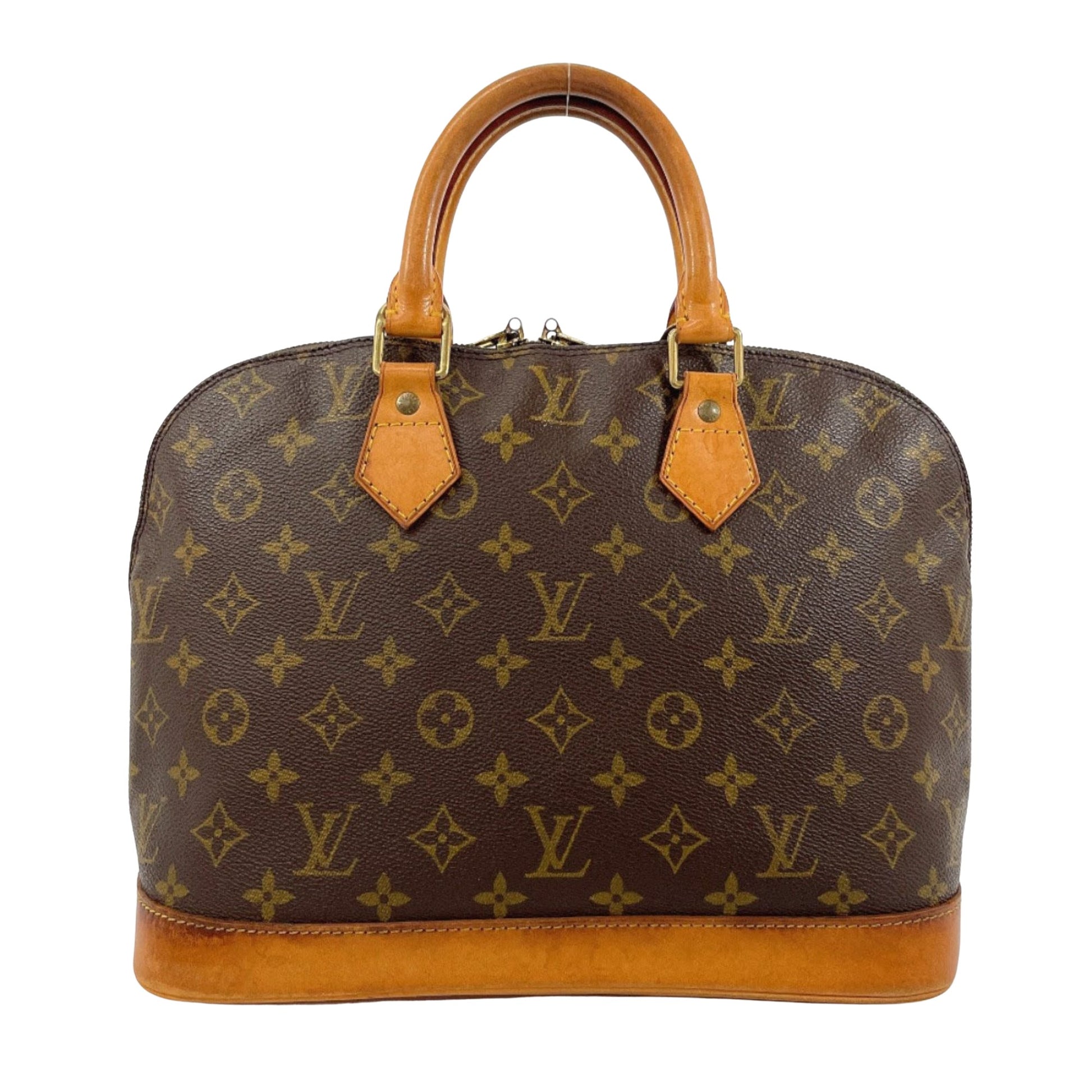 Louis Vuitton Alma, Brown, Canvas, handbag