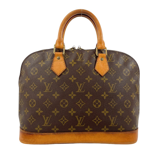 Louis Vuitton Alma, Brown, Canvas, handbag