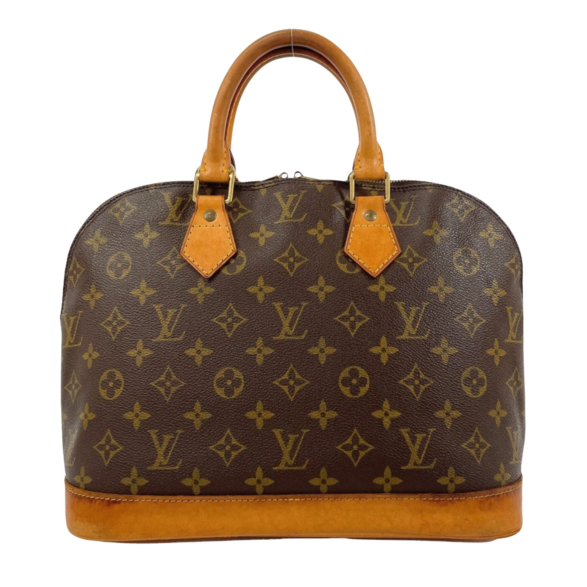 Louis Vuitton Alma, Brown, Canvas, handbag