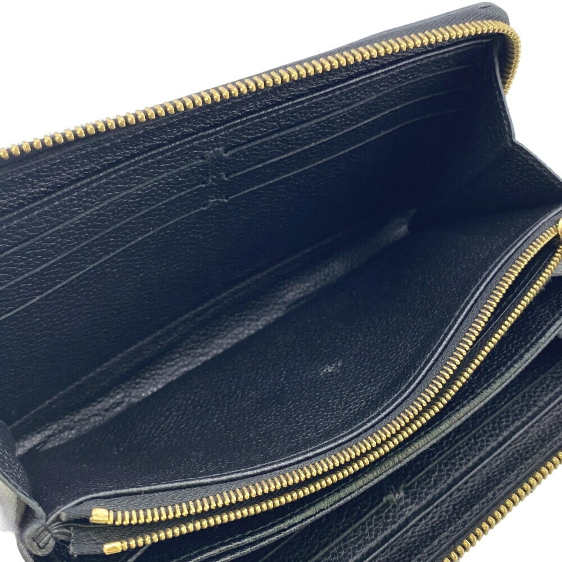 Louis Vuitton Zippy wallet, Black, Leather, wallet