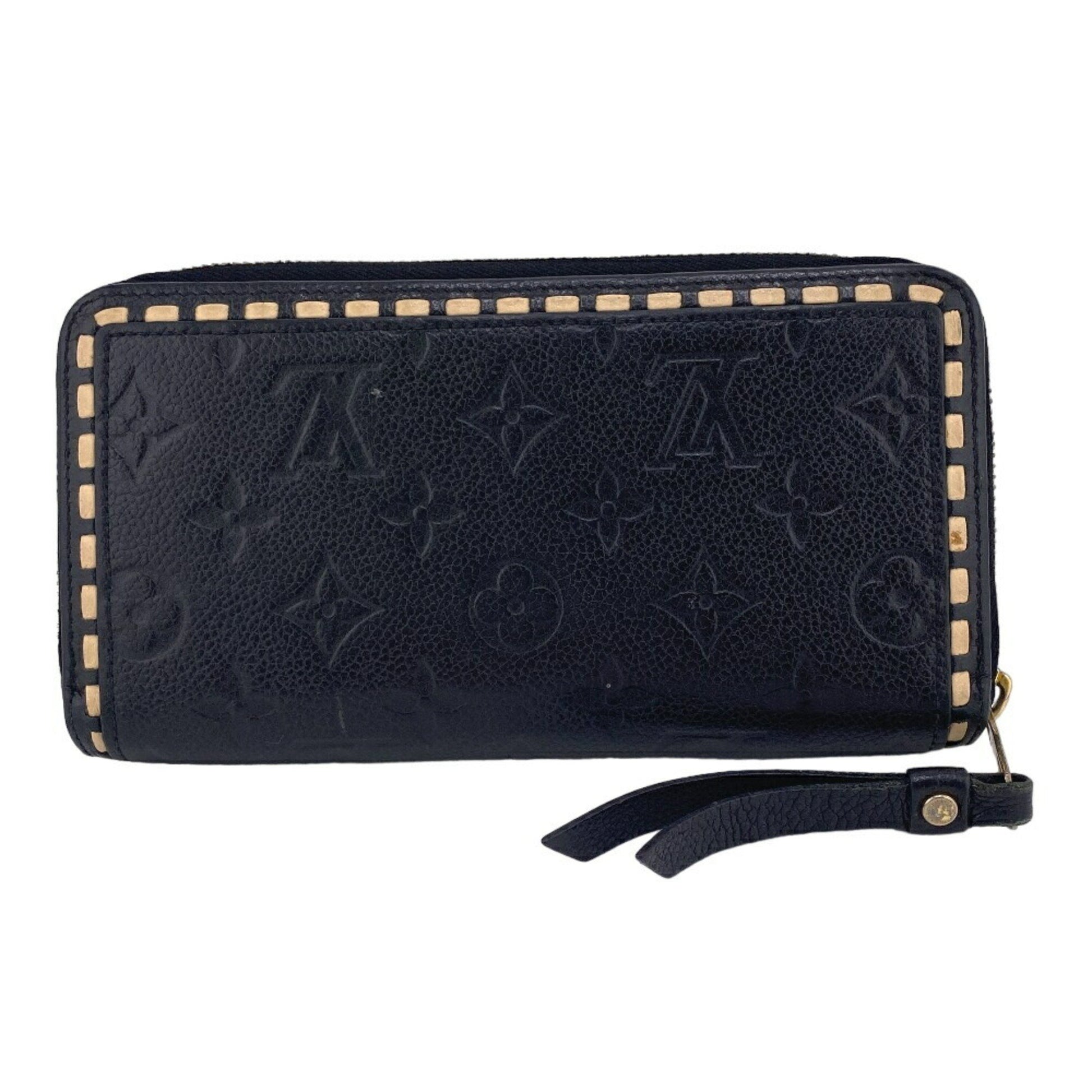 Louis Vuitton Zippy wallet, Black, Leather, wallet