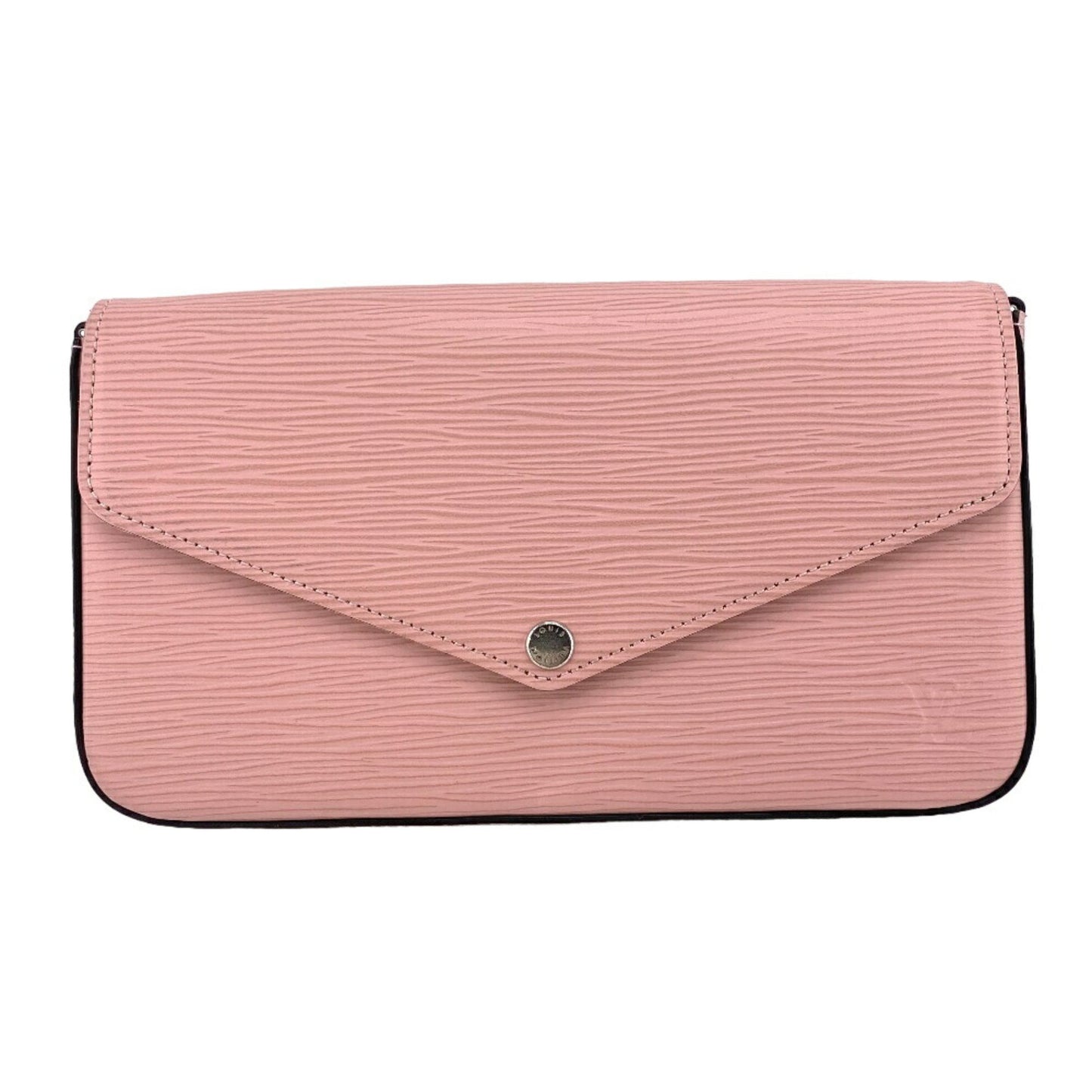 Louis Vuitton Felicie, Pink, Leather, clutch