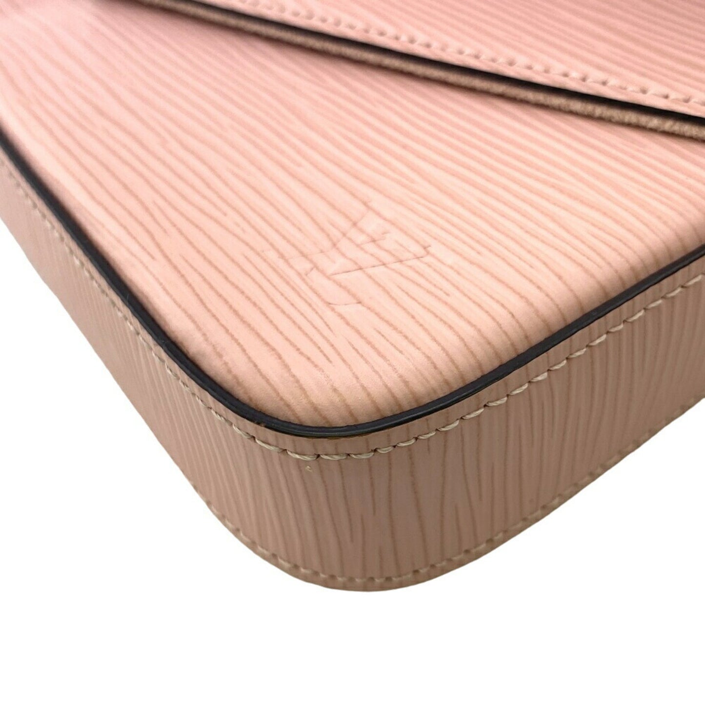 Louis Vuitton Felicie, Pink, Leather, clutch