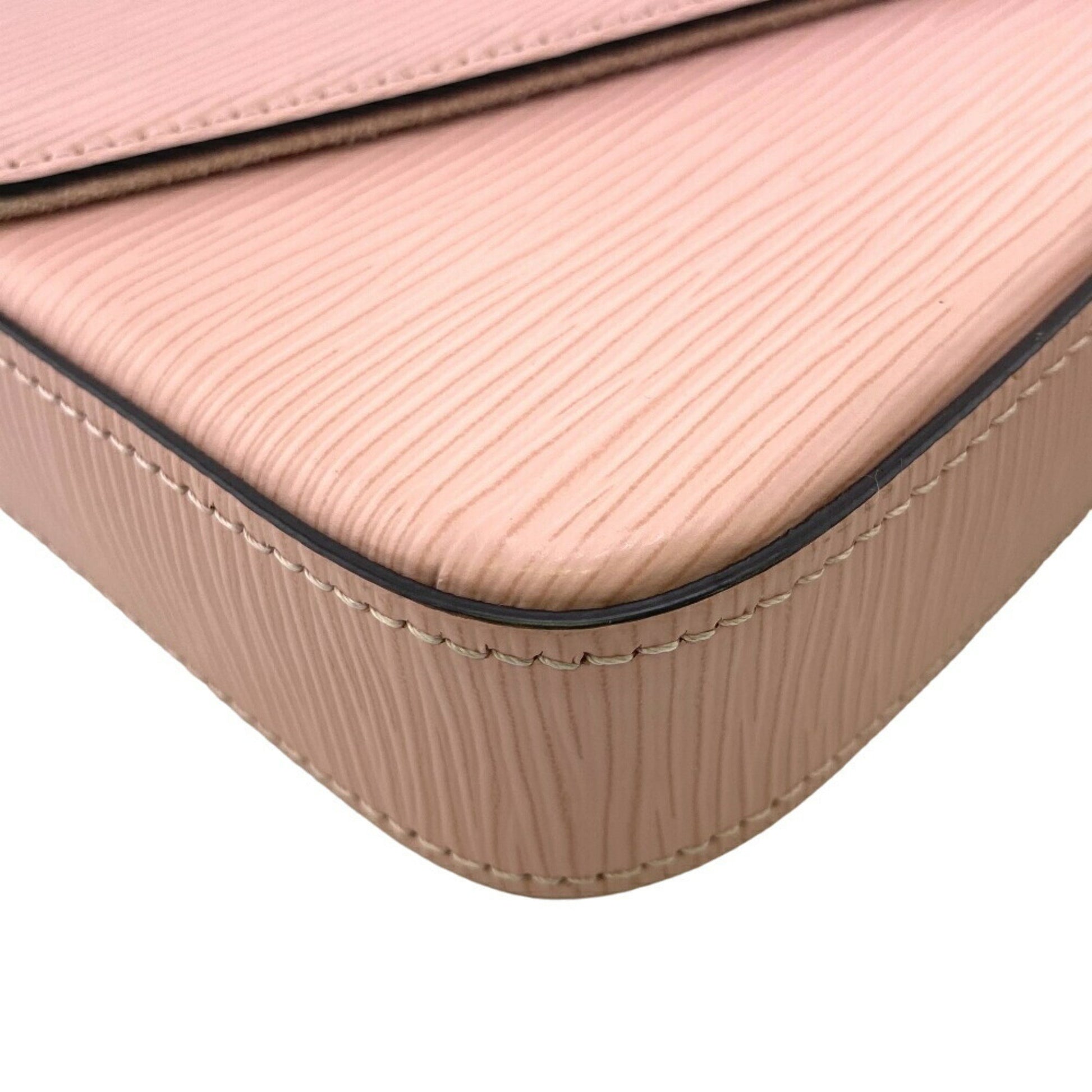 Louis Vuitton Felicie, Pink, Leather, clutch