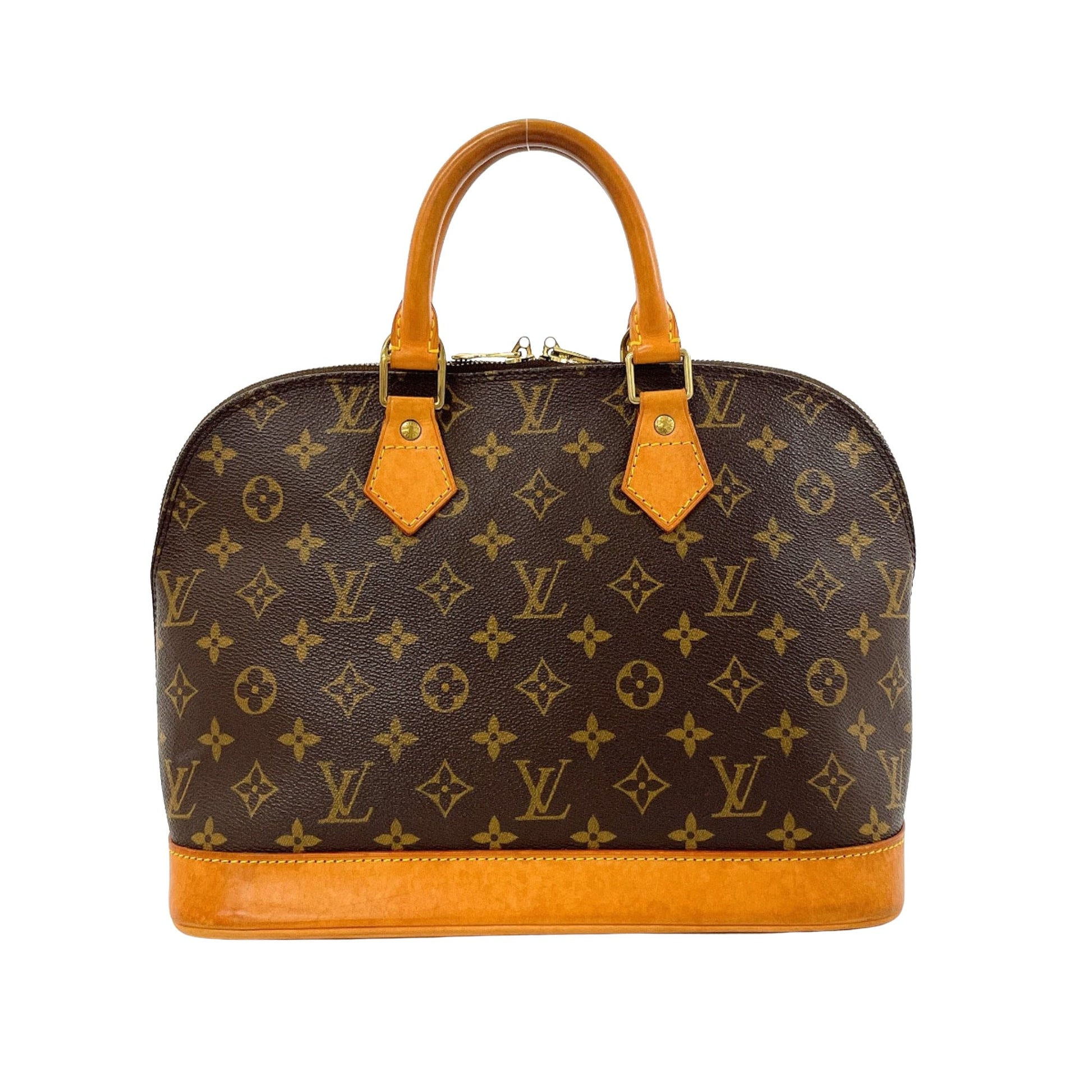 Louis Vuitton Alma, Brown, Canvas, handbag