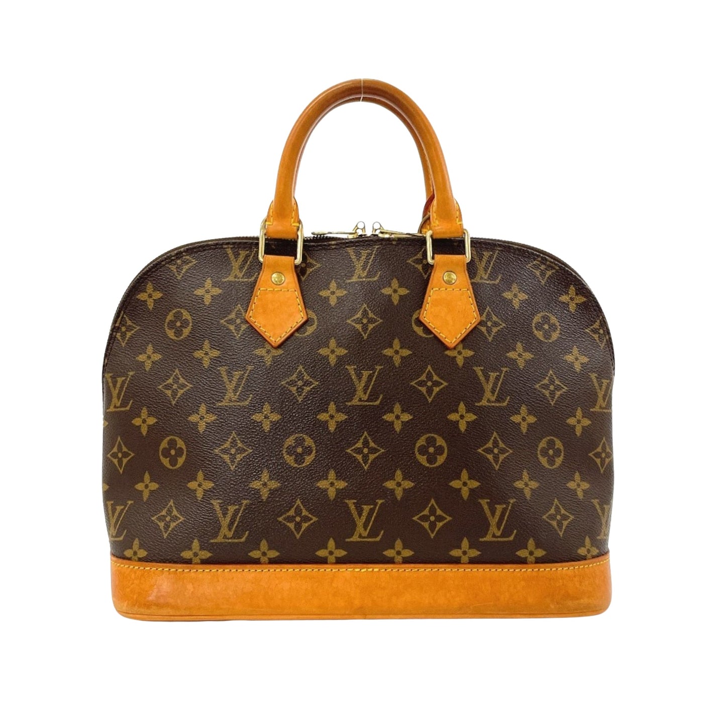 Louis Vuitton Alma, Brown, Canvas, handbag