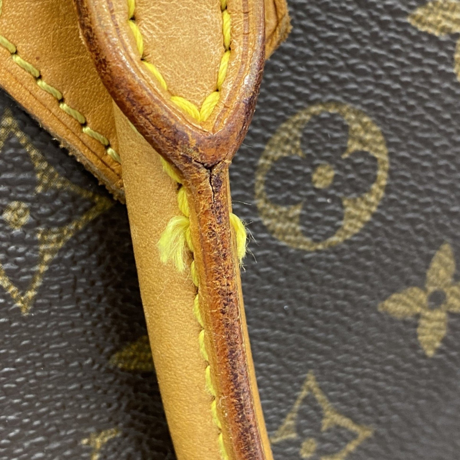 Louis Vuitton Sac Plat, Brown, Canvas, tote