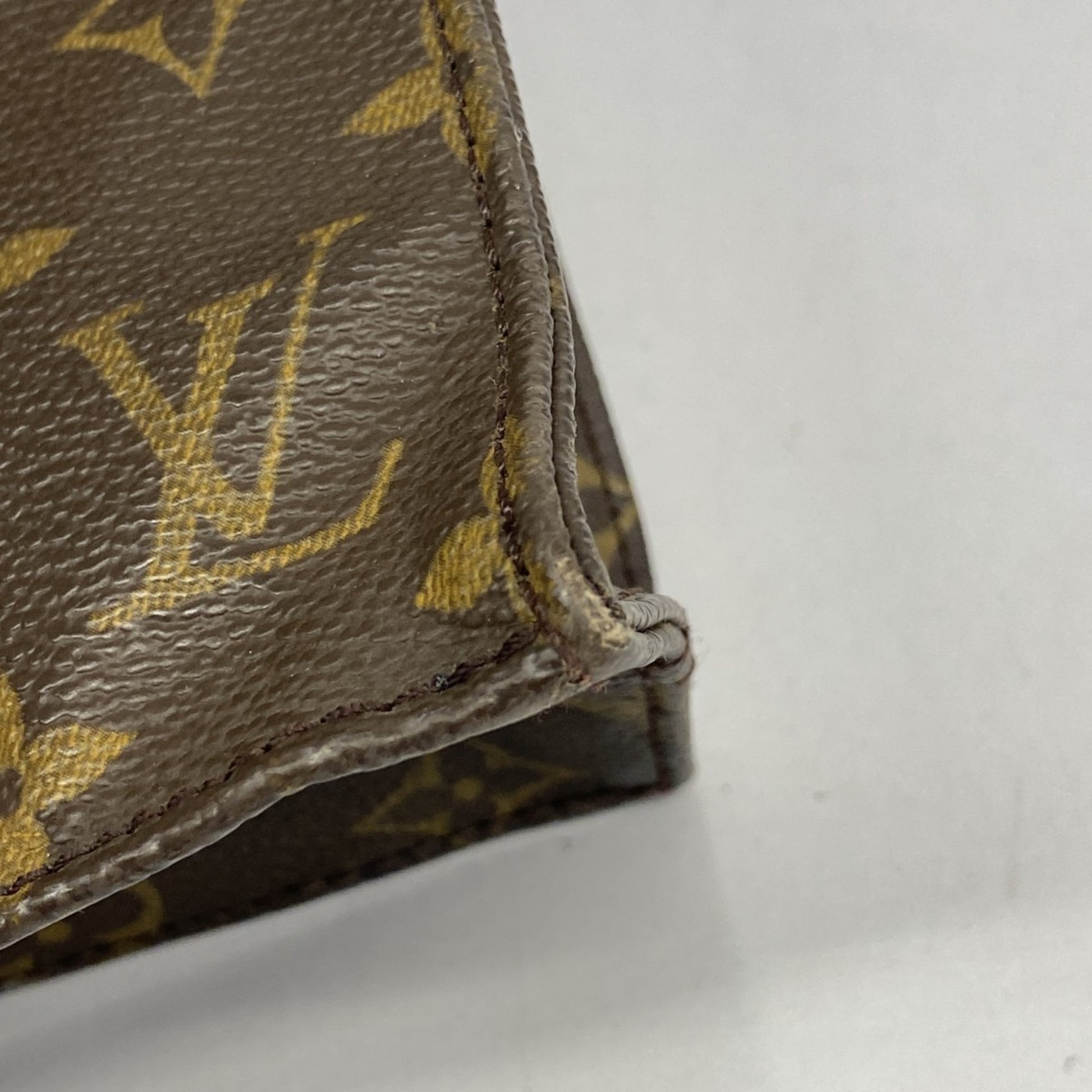 Louis Vuitton Sac Plat, Brown, Canvas, tote