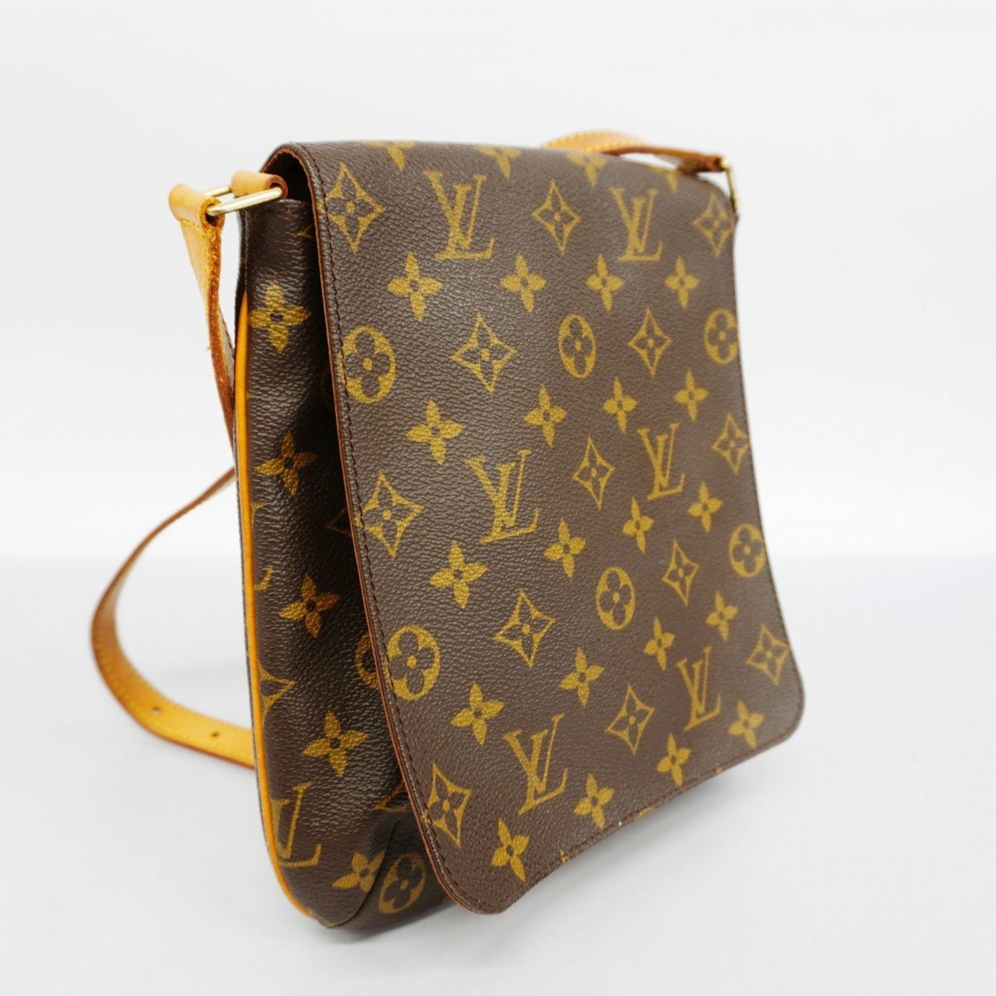 Louis Vuitton Musette Salsa, Brown, Canvas, shoulder