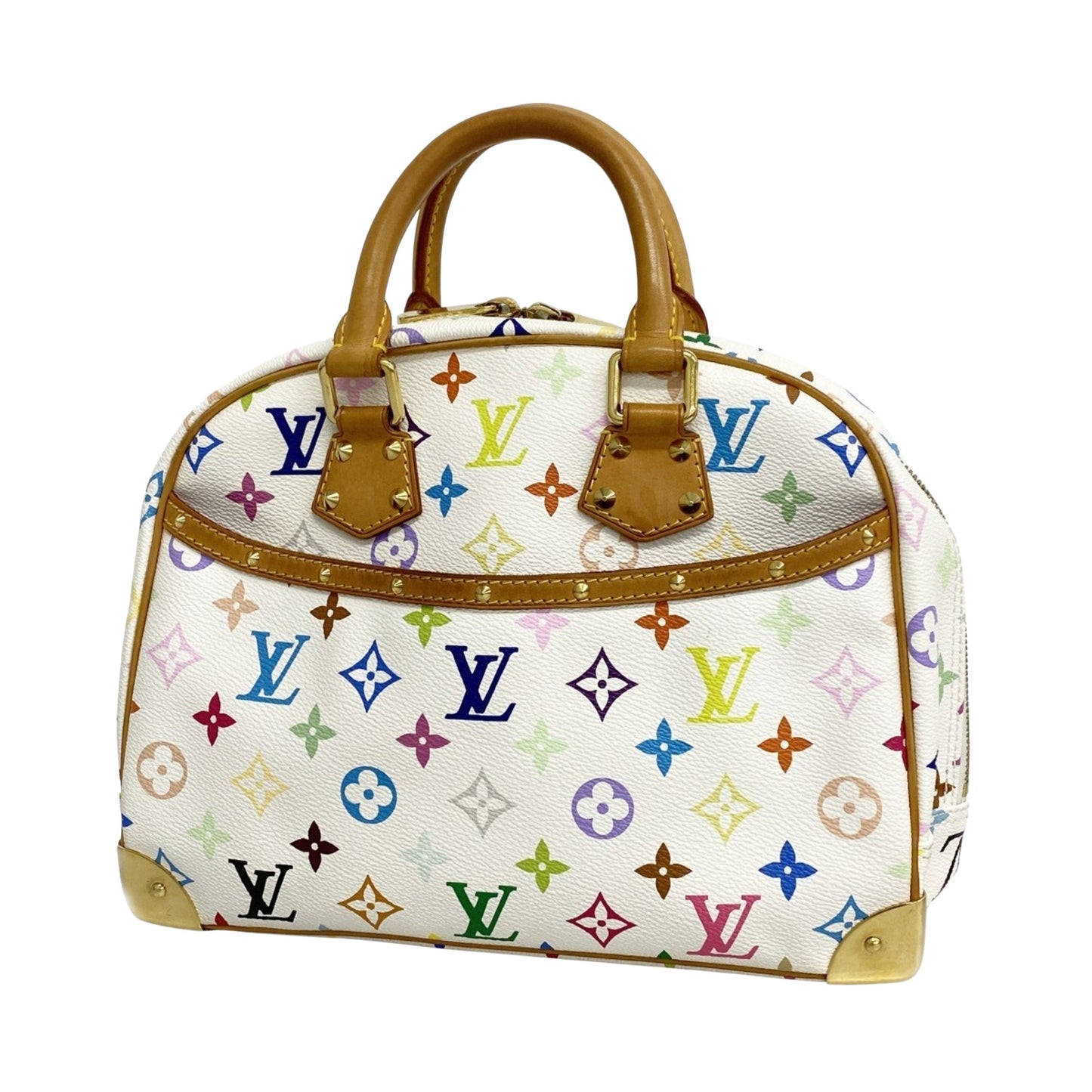 Louis Vuitton Trouville, White, Canvas, handbag