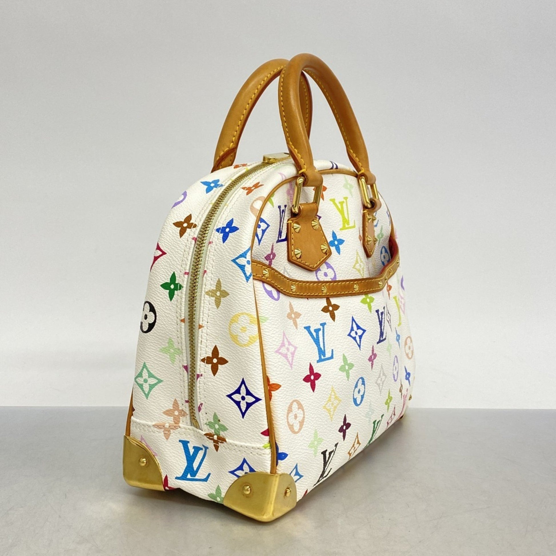 Louis Vuitton Trouville, White, Canvas, handbag