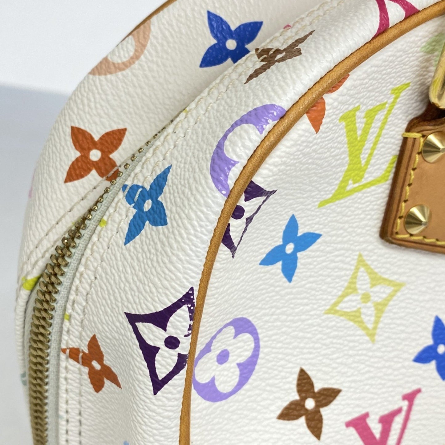 Louis Vuitton Trouville, White, Canvas, handbag