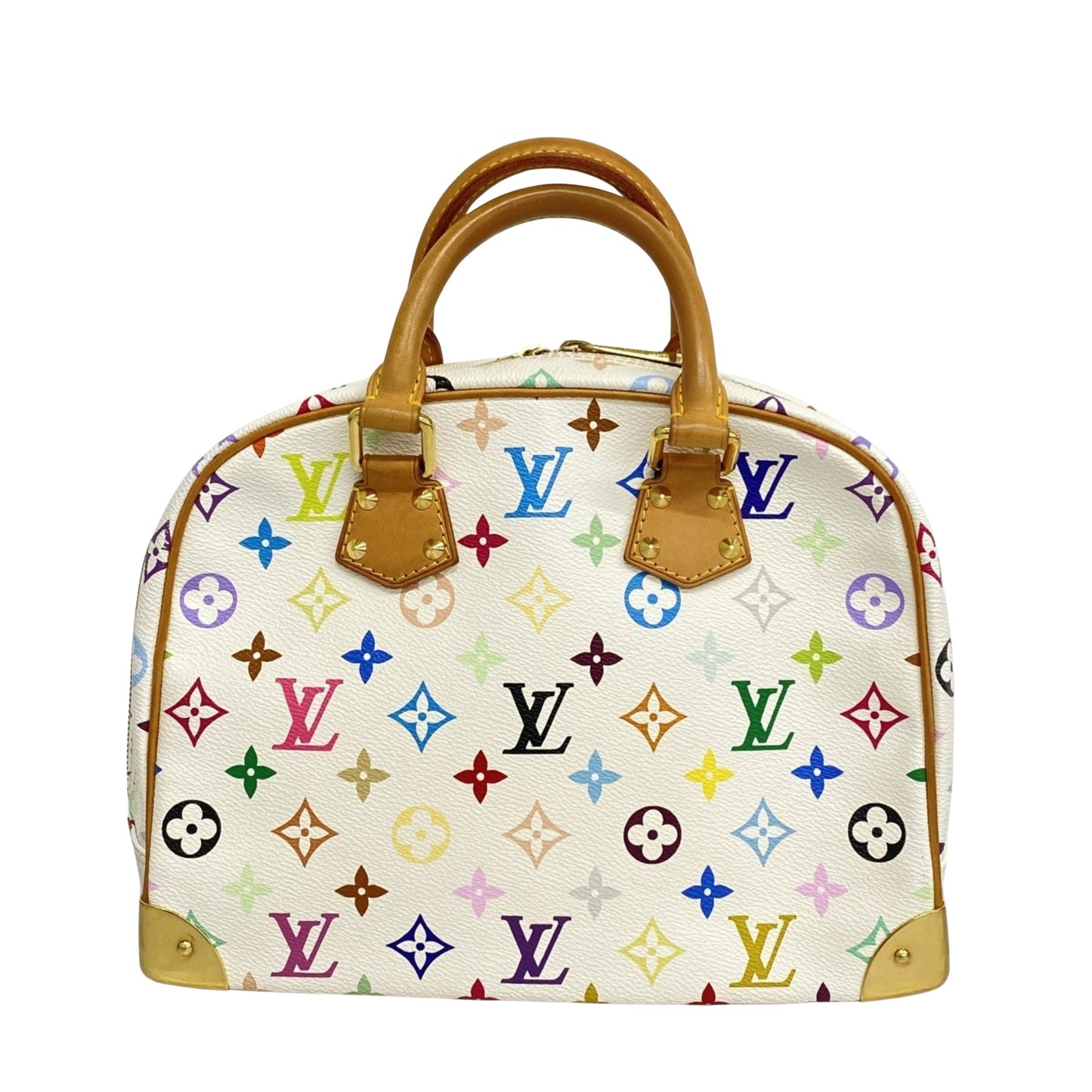 Louis Vuitton Trouville, White, Canvas, handbag