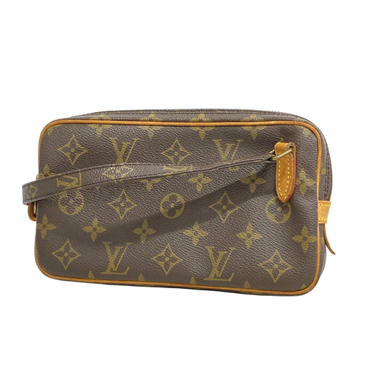 Louis Vuitton Marly, Brown, Canvas, shoulder