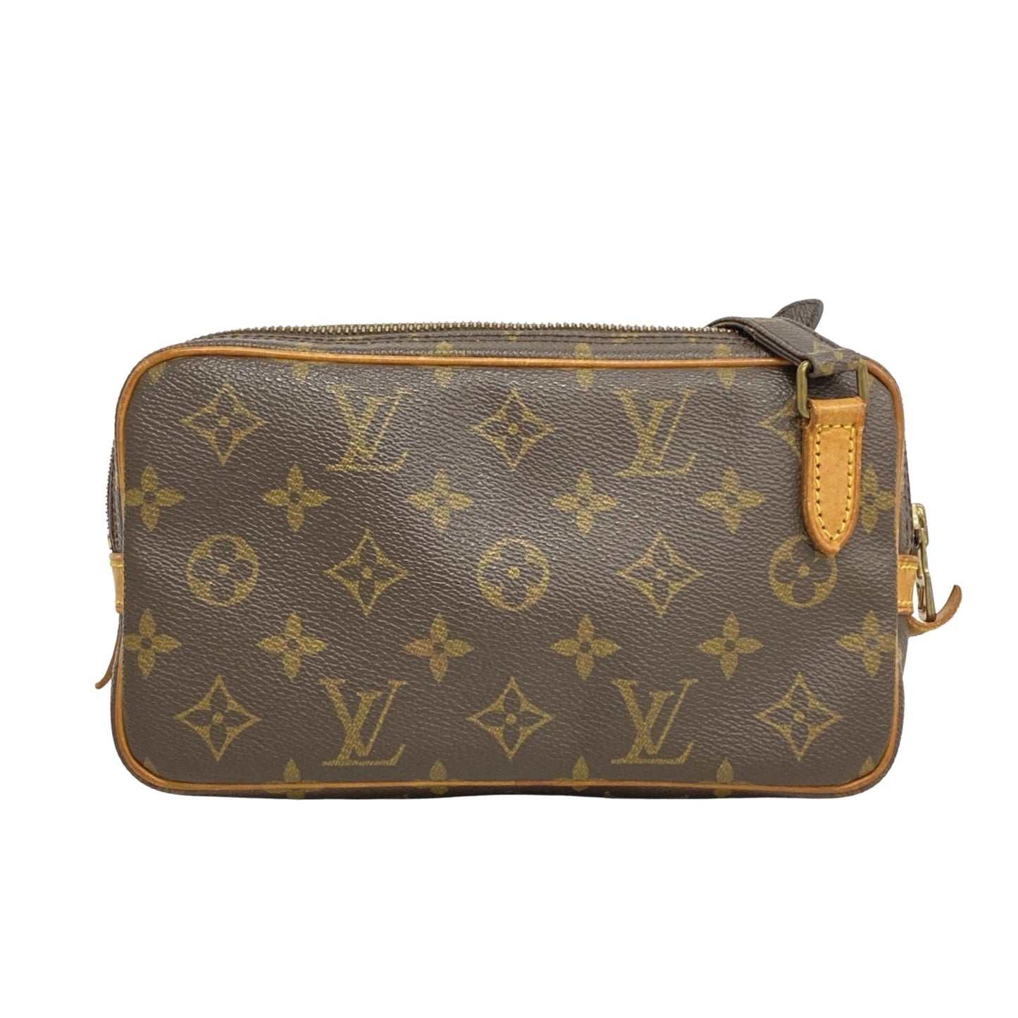 Louis Vuitton Marly, Brown, Canvas, shoulder