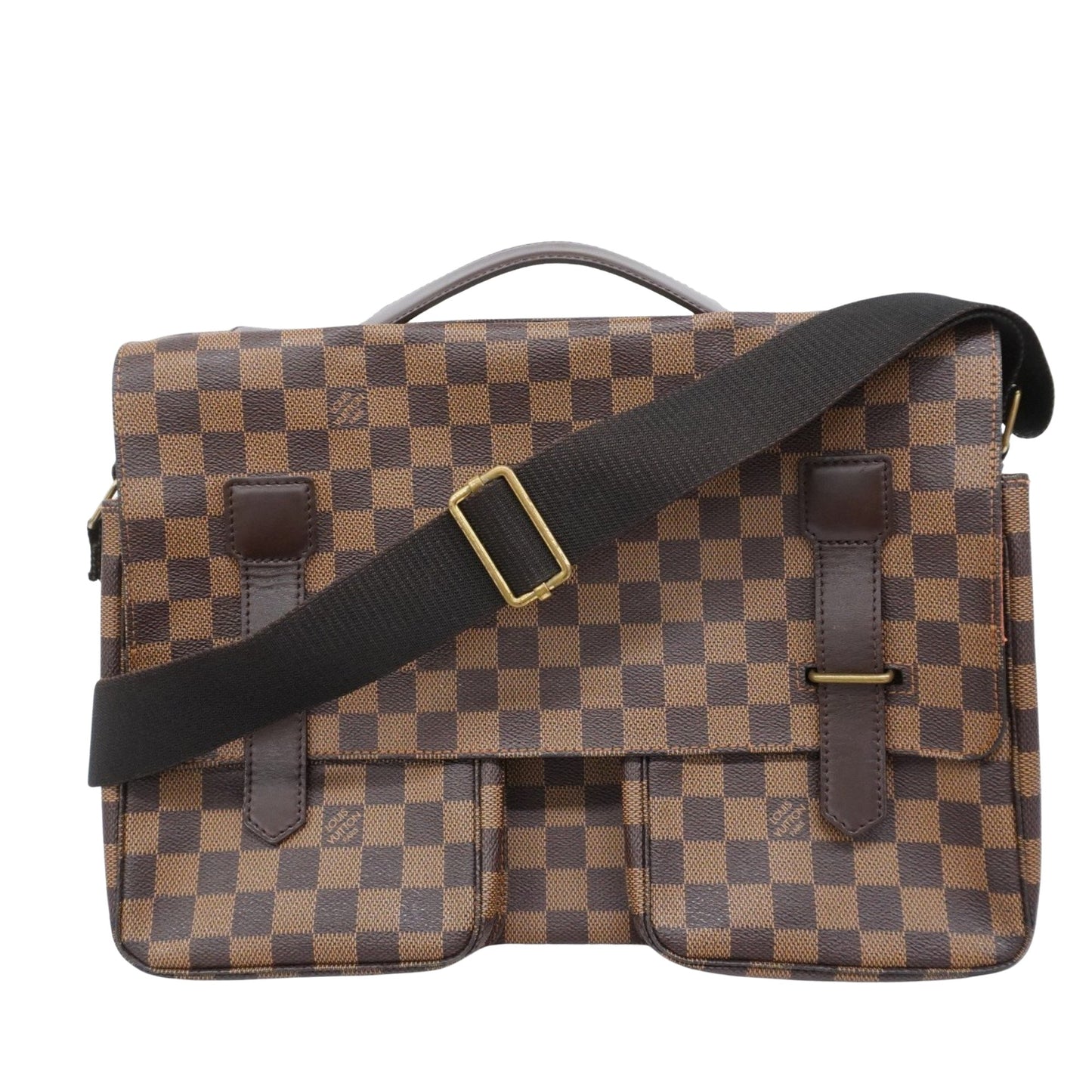 Louis Vuitton Broadway, Brown, Canvas, shoulder