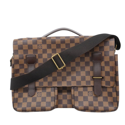 Louis Vuitton Broadway, Brown, Canvas, shoulder