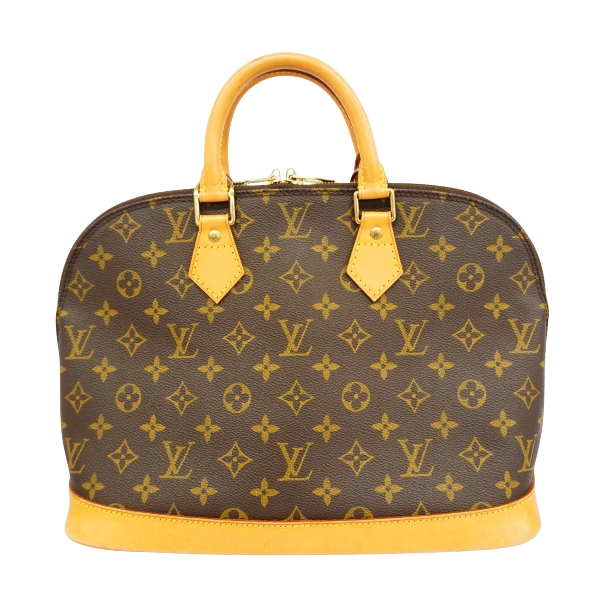 Louis Vuitton Alma, Brown, Canvas, handbag