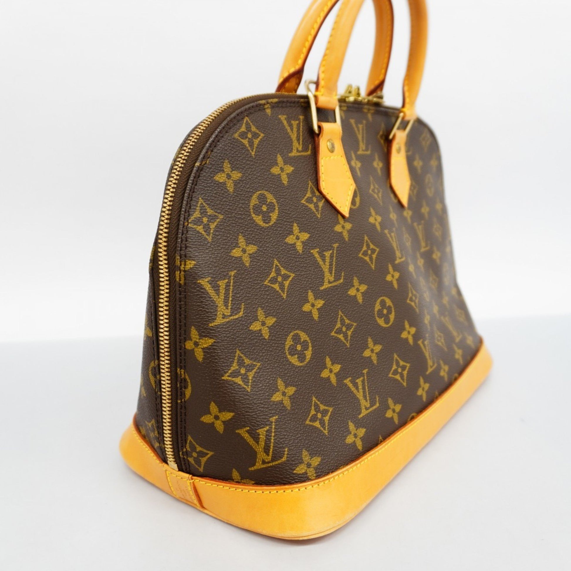 Louis Vuitton Alma, Brown, Canvas, handbag