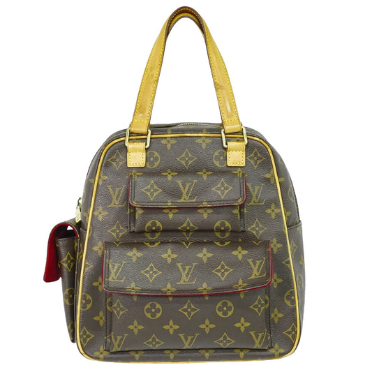 Louis Vuitton Excentri cité, Brown, Canvas, handbag