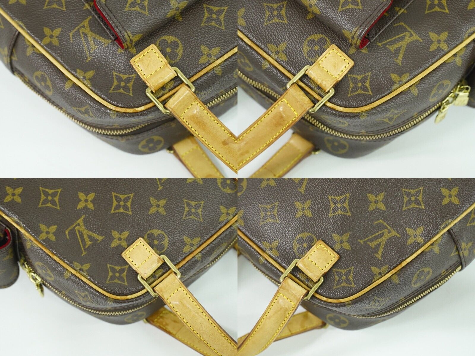 Louis Vuitton Excentri cité, Brown, Canvas, handbag