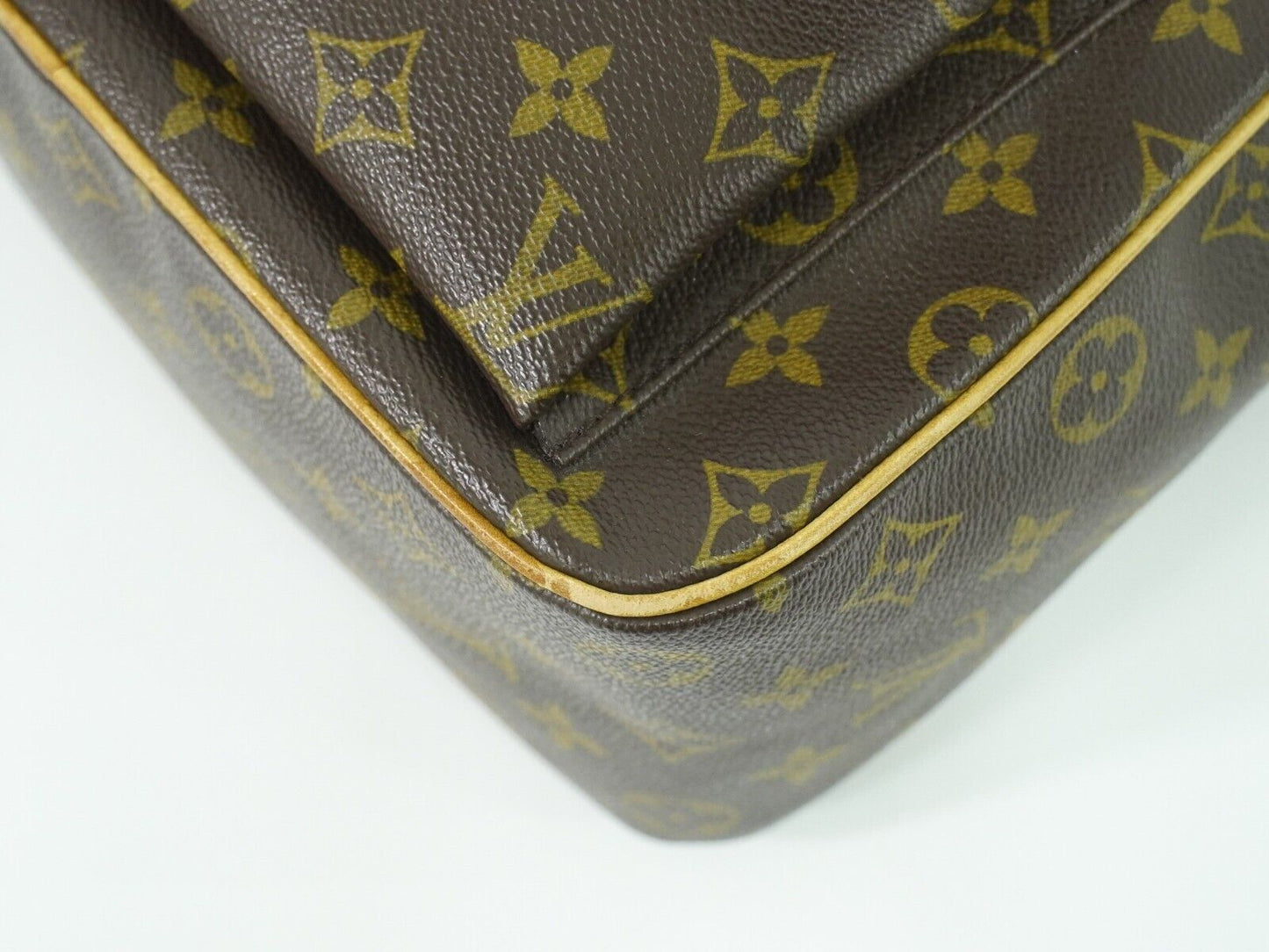 Louis Vuitton Excentri cité, Brown, Canvas, handbag