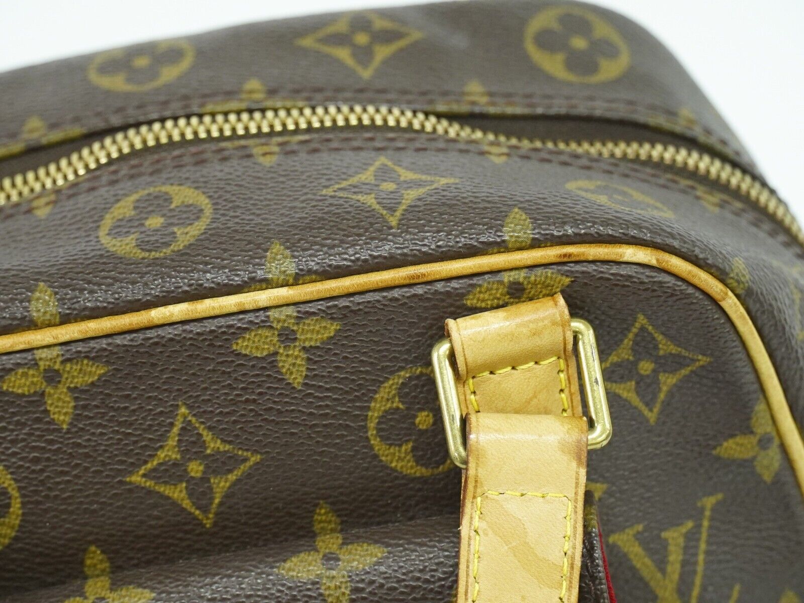 Louis Vuitton Excentri cité, Brown, Canvas, handbag