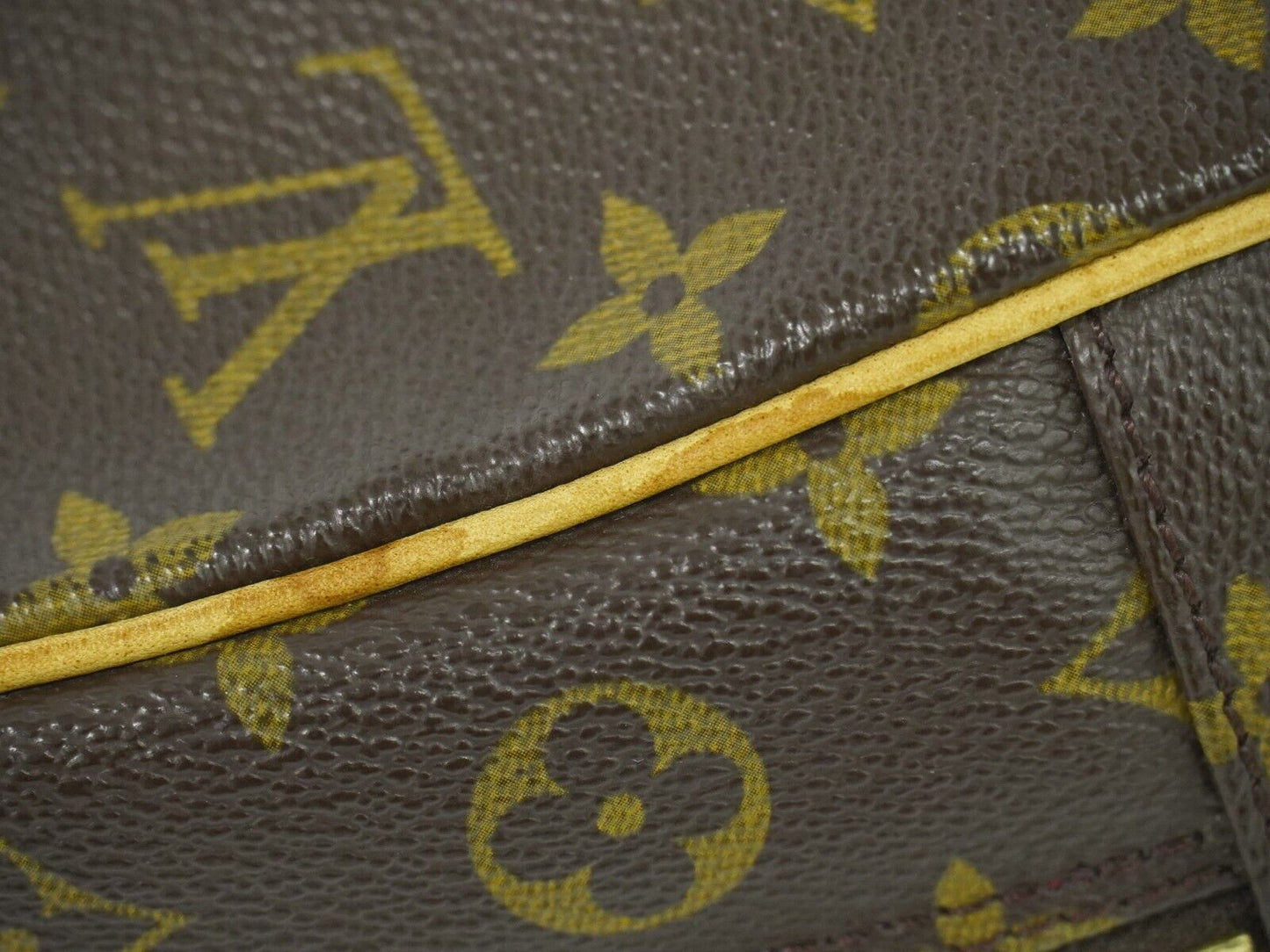 Louis Vuitton Excentri cité, Brown, Canvas, handbag