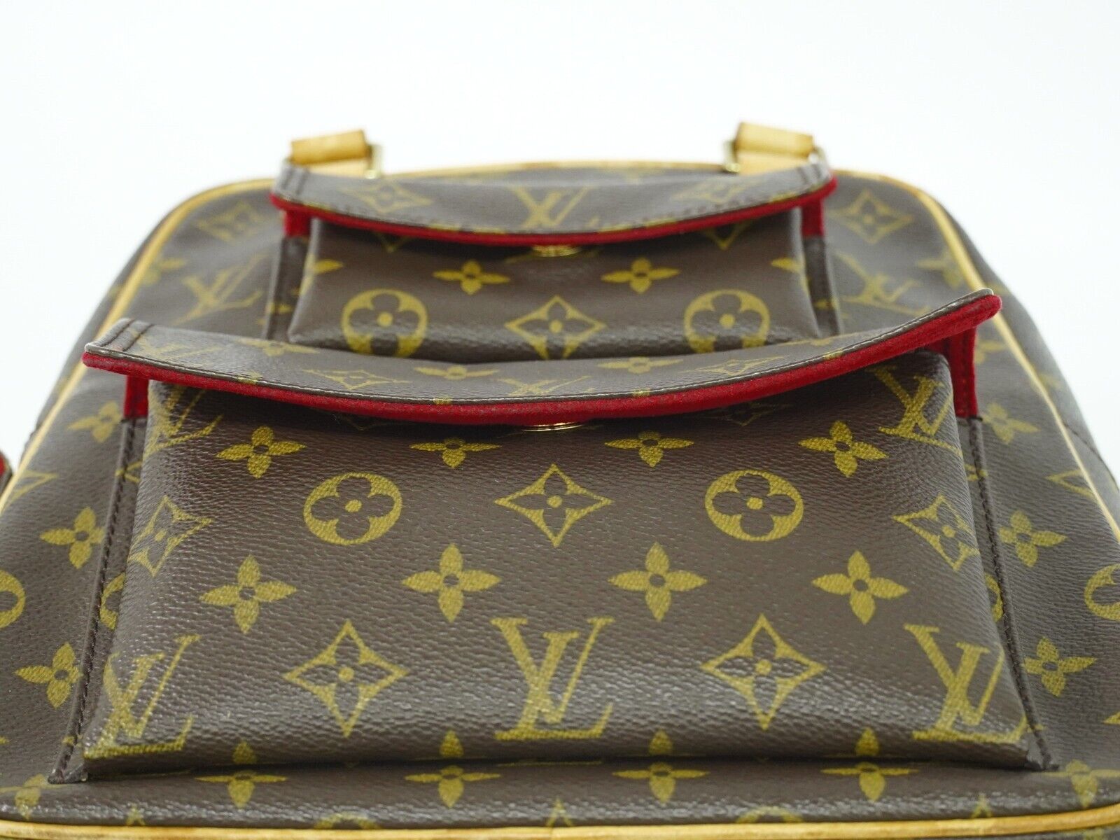 Louis Vuitton Excentri cité, Brown, Canvas, handbag