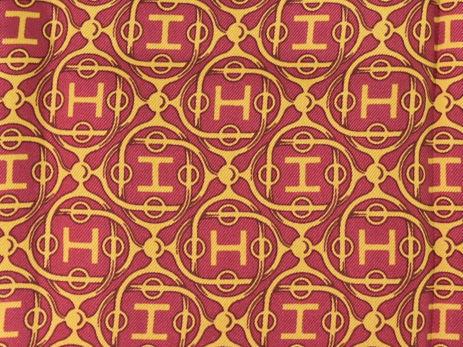 Hermes Carré 42 silk, PINK, SILK, Scarve & shawl