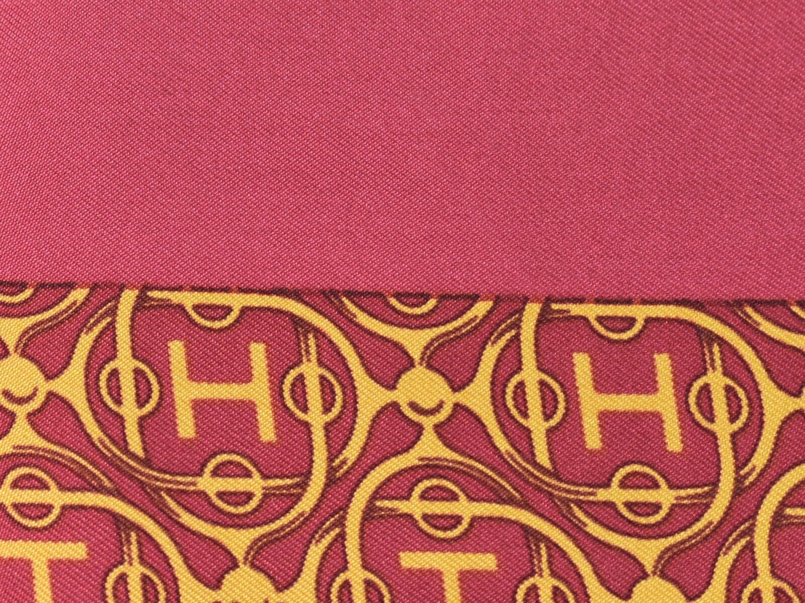 Hermes Carré 42 silk, PINK, SILK, Scarve & shawl