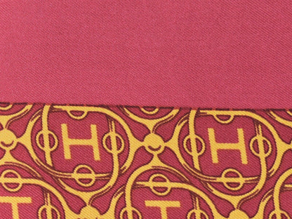 Hermes Carré 42 silk, PINK, SILK, Scarve & shawl
