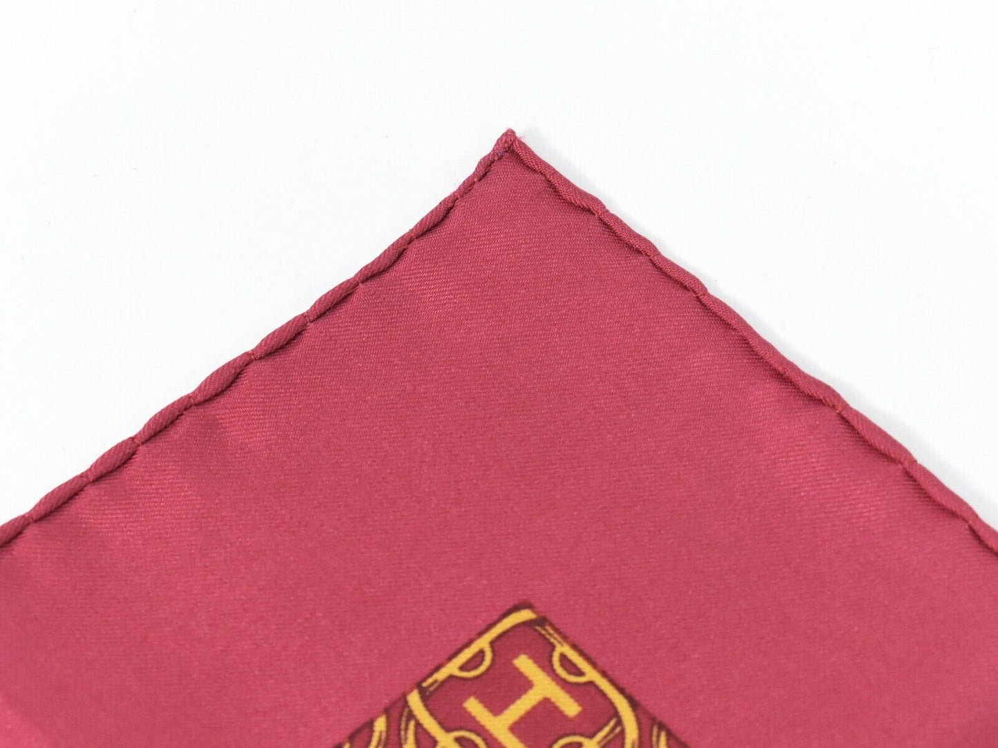 Hermes Carré 42 silk, PINK, SILK, Scarve & shawl