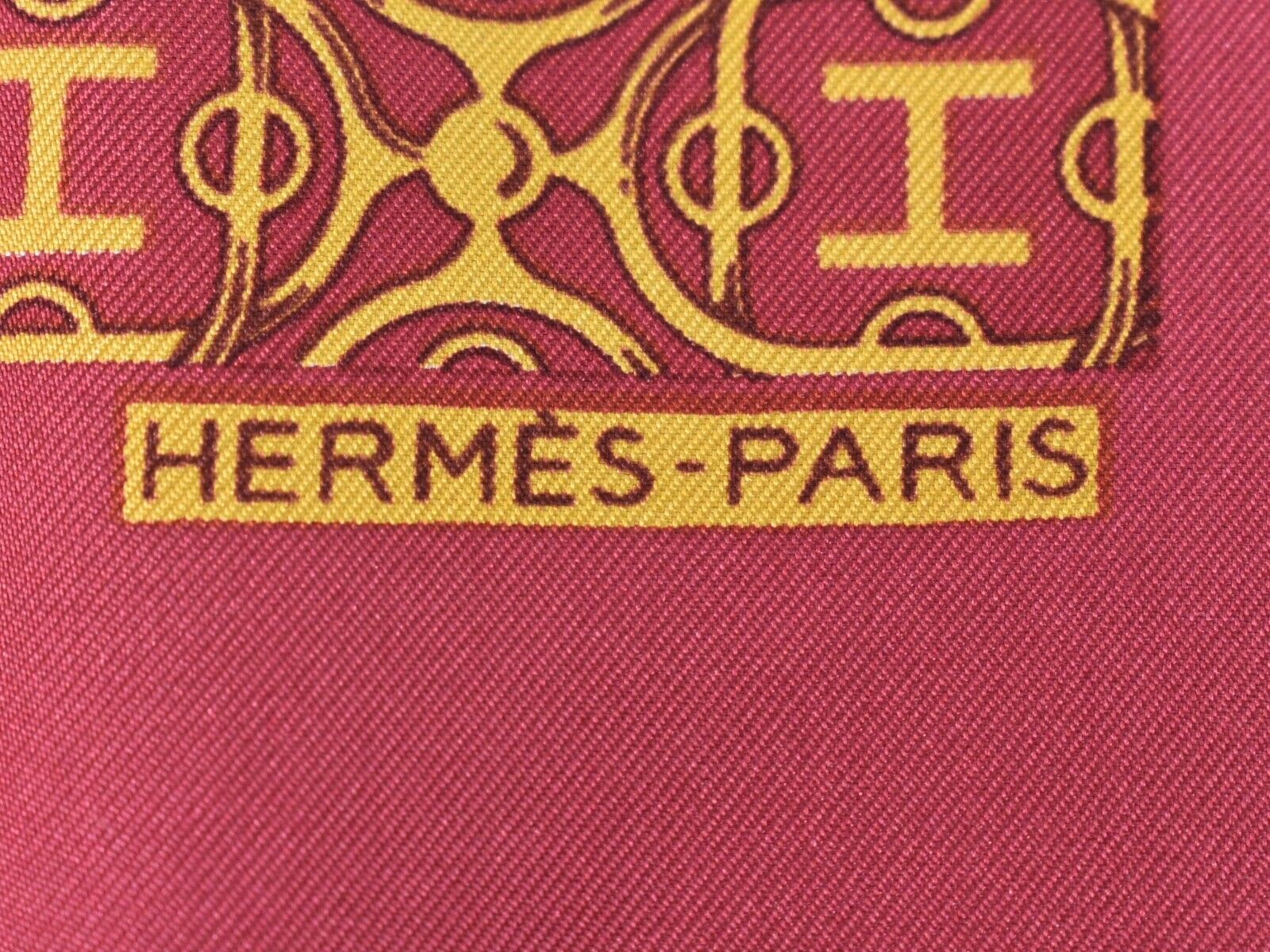 Hermes Carré 42 silk, PINK, SILK, Scarve & shawl