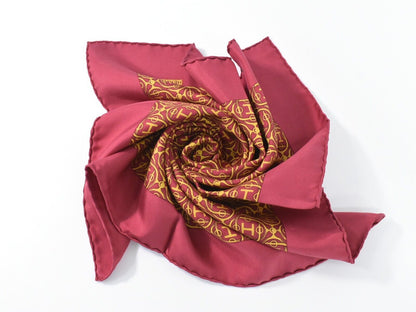 Hermes Carré 42 silk, PINK, SILK, Scarve & shawl